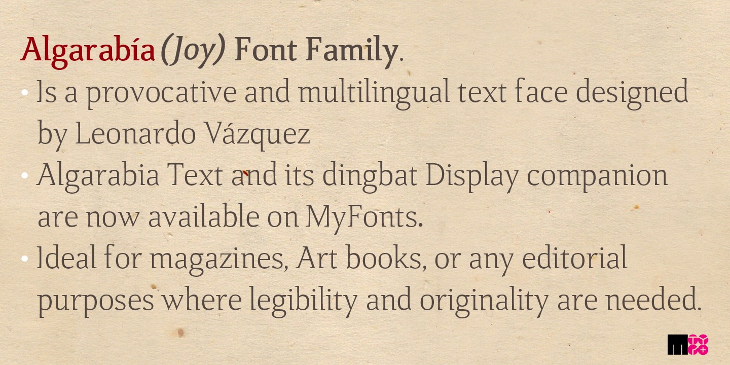 Example font Algarabia #4